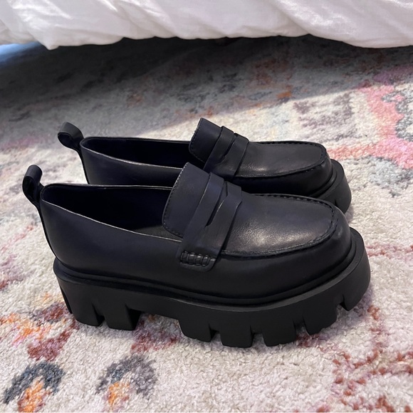 FREE PEOPLE LANDON PLATFORM PENNY LOAFERS - Picture 9 of 10